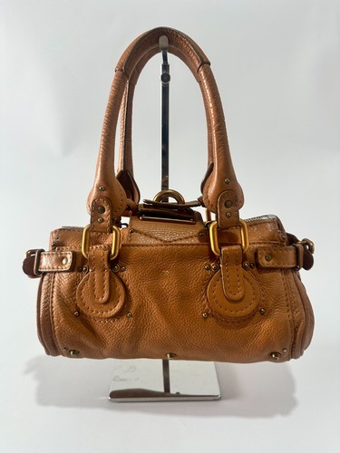 TELFAR CHLOE Mini borsa a tracolla Paddington in pelle beige