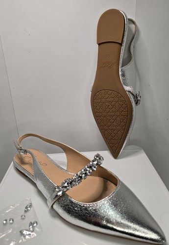 BADGLEY MISCHKA Skimmer Bambi Slingback Mary Jane Flat taglia 6 5