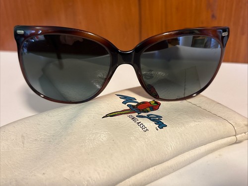 Maui Jim Sunglasses Brown Original Font Logo France 1980’s Mirror Lens Cats