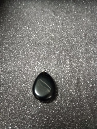 VETEMENTS Ciondolo a goccia d'acqua pietra preziosa naturale ossidiana nera perline pietra curativa