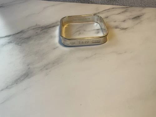 Tiffany & Co. 1837 Narrow Bangle Bracelet 7.2" Sterling Silver 925