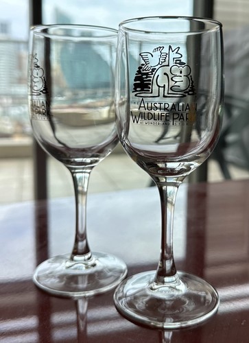 Australian Wildlife Park Wine Glasses