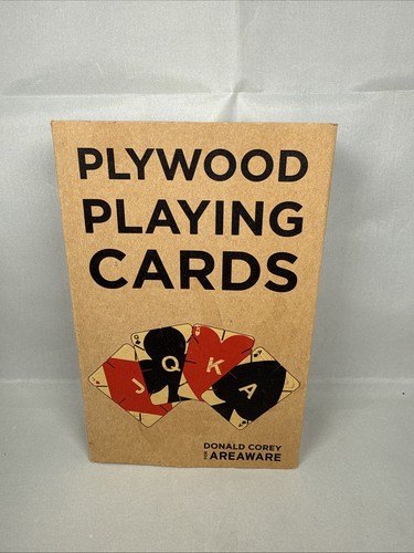 Donald Corey for Areaware Plywood Playing Cards  2014  Birch Plywood