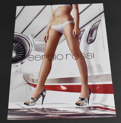 2006 Print Ad Sexy Heels Fashion Long Legs Lady Sergio Rossi Bra Feminine Beauty