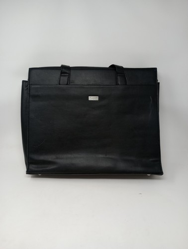 STATE BAGS US Luggage New York Leather Briefcase Luggage Carry Bag Black