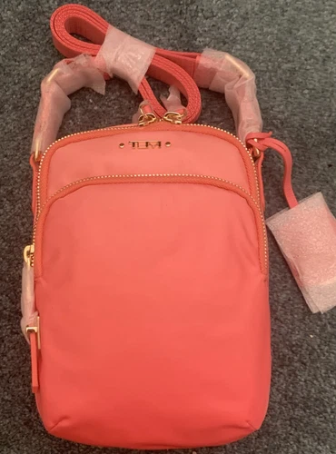 SALE! NEW Tumi Voyageur RAMA 7.75” Nylon Crossbody Bag   PINK OMBRE RARE