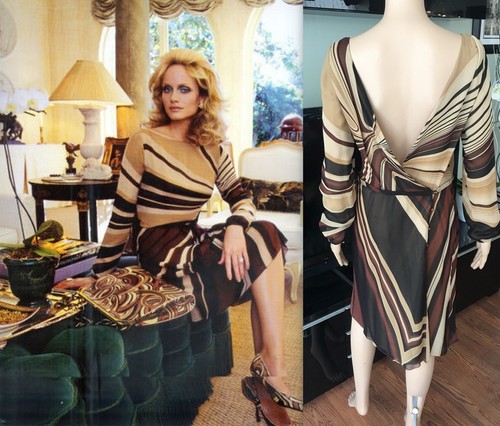 GIANNI VERSACE RUNWAY FW2000 VINTAGE ICONICO ABITO SEXY OPEN BACK IT 42 EDITORIALE