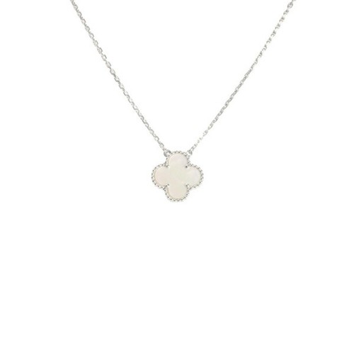 Van Cleef & Arpels Vintage Alhambra 18k White G Necklace U YUKI 0