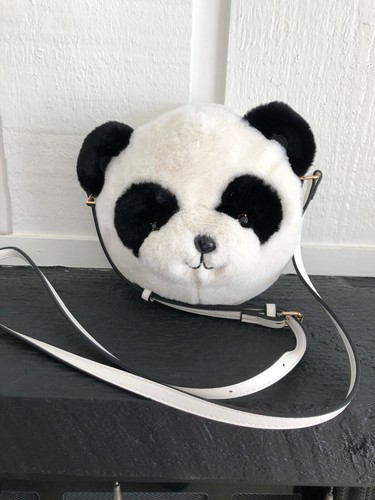 Aldo Crossbody Panda Bear Plush bag handbag China crystal eyes