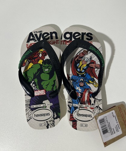 NOTHING NEW Size 13C 1Y   New HAVAIANAS Marvel Heroes Flip Flop Sandals