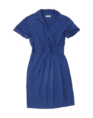 MOSCHINO Vestito tubino donna UK 12 blu medio BY04