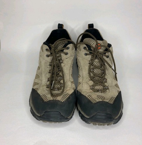 Merrell Continuum Vibram Sole Men 11.5 Hiking Outdoor Shoes Walnut Leather Suede