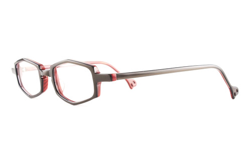 Rare Authentic Anne et Valentin NIAM 0218 49mm Brown Red Frames Glasses France