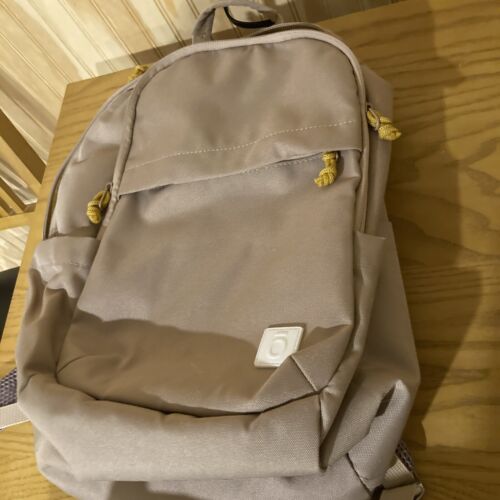 WANDLER Zaino firmato doTERRA Convention 16x13"appr. Tela marrone chiaro beige nuova con cerniera
