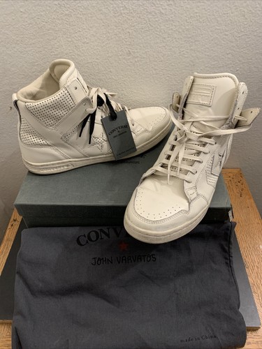 CONVERSE WEAPON Converse x John Varvatos Weapon White 136686C Mid Men’s Sz 10.5 With Box