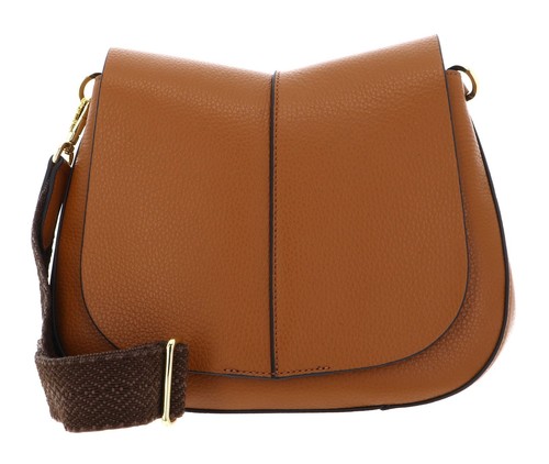 GIANNI CHIARINI Helena Round Crossbody Bag borsa a tracolla fiocco marrone chiaro