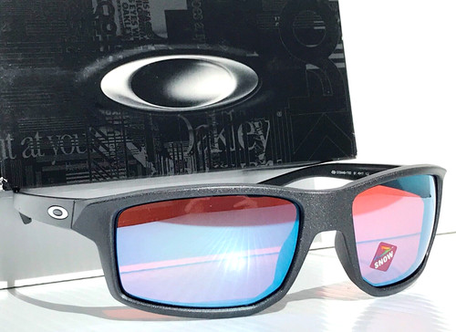 NEW Oakley GIBSTON Steel Grey PRIZM Snow Sapphire Lens Sunglass 9449 17