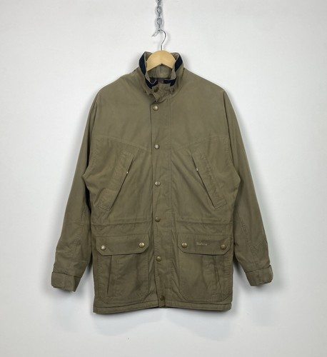 ALEXANDER MCQUEEN Barbour T700 giacca fullborn giacca full zip uomo taglia S bottoni zip outdoor