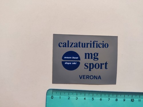 CALZATURIFICIO ERNESTO DOLANI VINTAGE 80s ORIGINAL MG SPORT VERONA STICKER FOOTWEAR STICKER STICKER