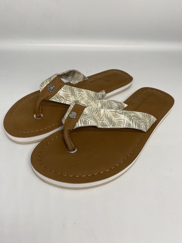 SCARPA Sandali imbottiti Tommy Bahama verde felce tela infradito donna taglia 6