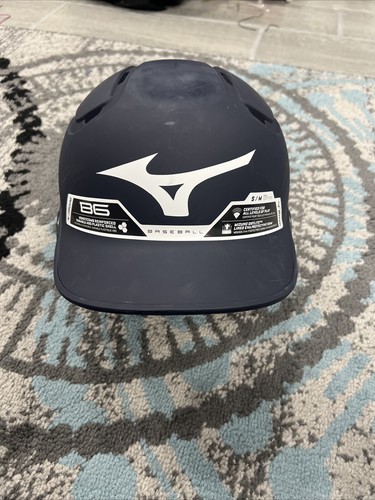 Maschera integrale casco battuta baseball Mizuno F6 Fastpitch   blu opaco S M