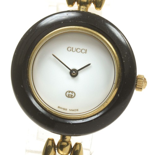 Orologio Gucci Change lunetta 11 12 quadrante bianco quarzo donna_622940