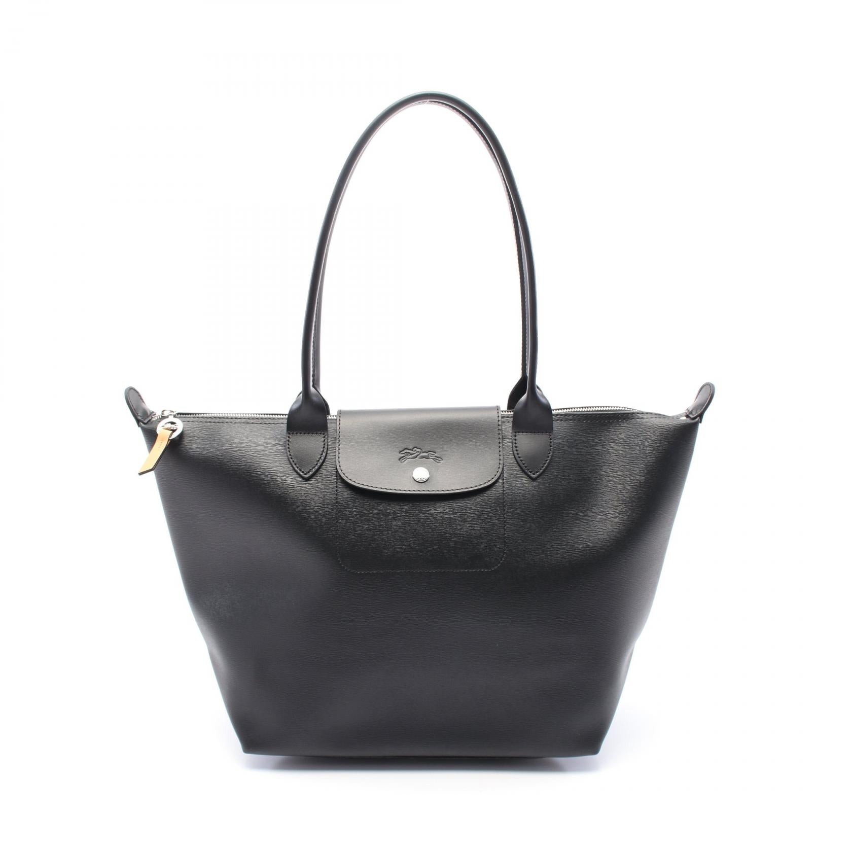 2604 Longchamp Le Pliage City L Tote Bag Canvas Leather