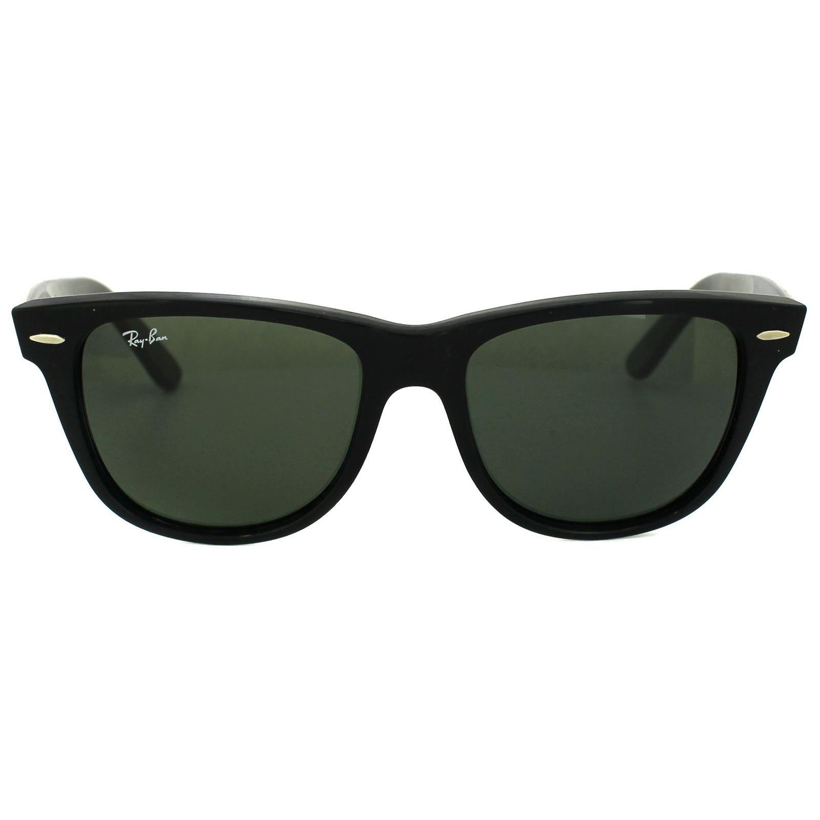 Ray Ban Sunglasses Wayfarer 2140 901 Black Green G 15 Large 54mm