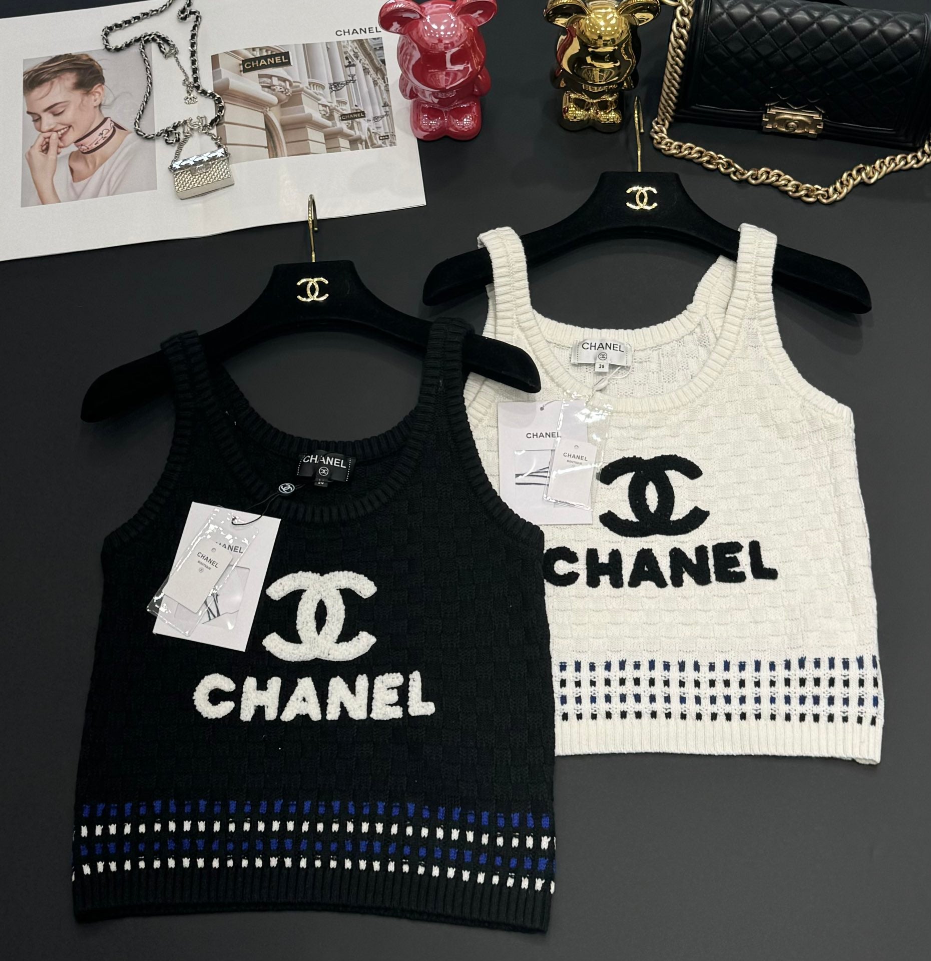 CHANEL CLOTHING Chanel 25 Tank Top Wool With Tencei 232725