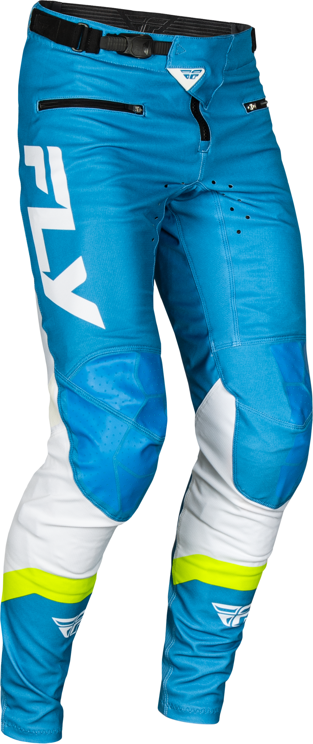 FLY RACING Rayce Bicycle Pants in Blue/White/Lime Green   Size 32 (Part Number: 378 06232)