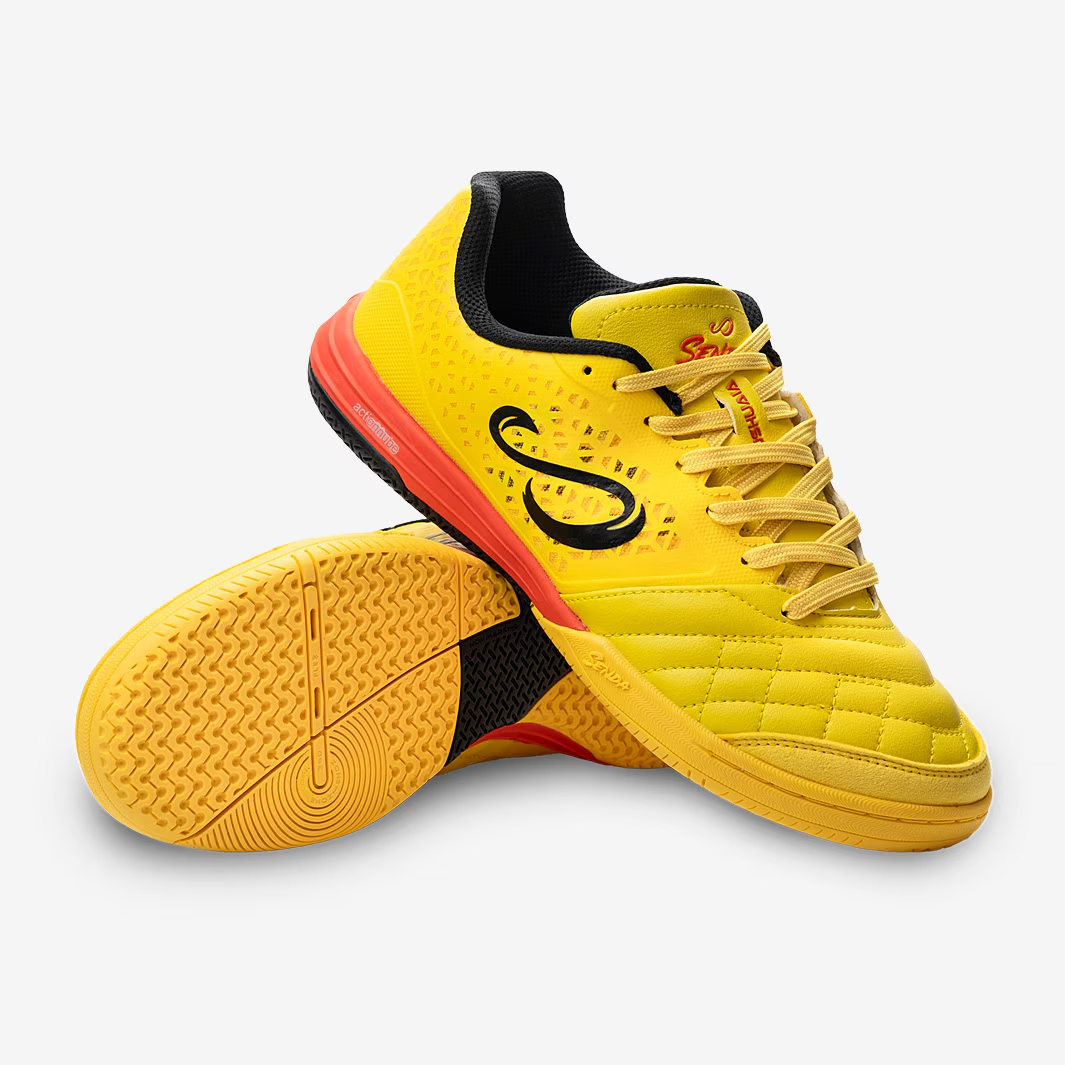 2718 Senda Ushuaia Pro 2.0 SFT5000 YL Unisex 8.5 Yellow Indoor Football Shoes TF3253
