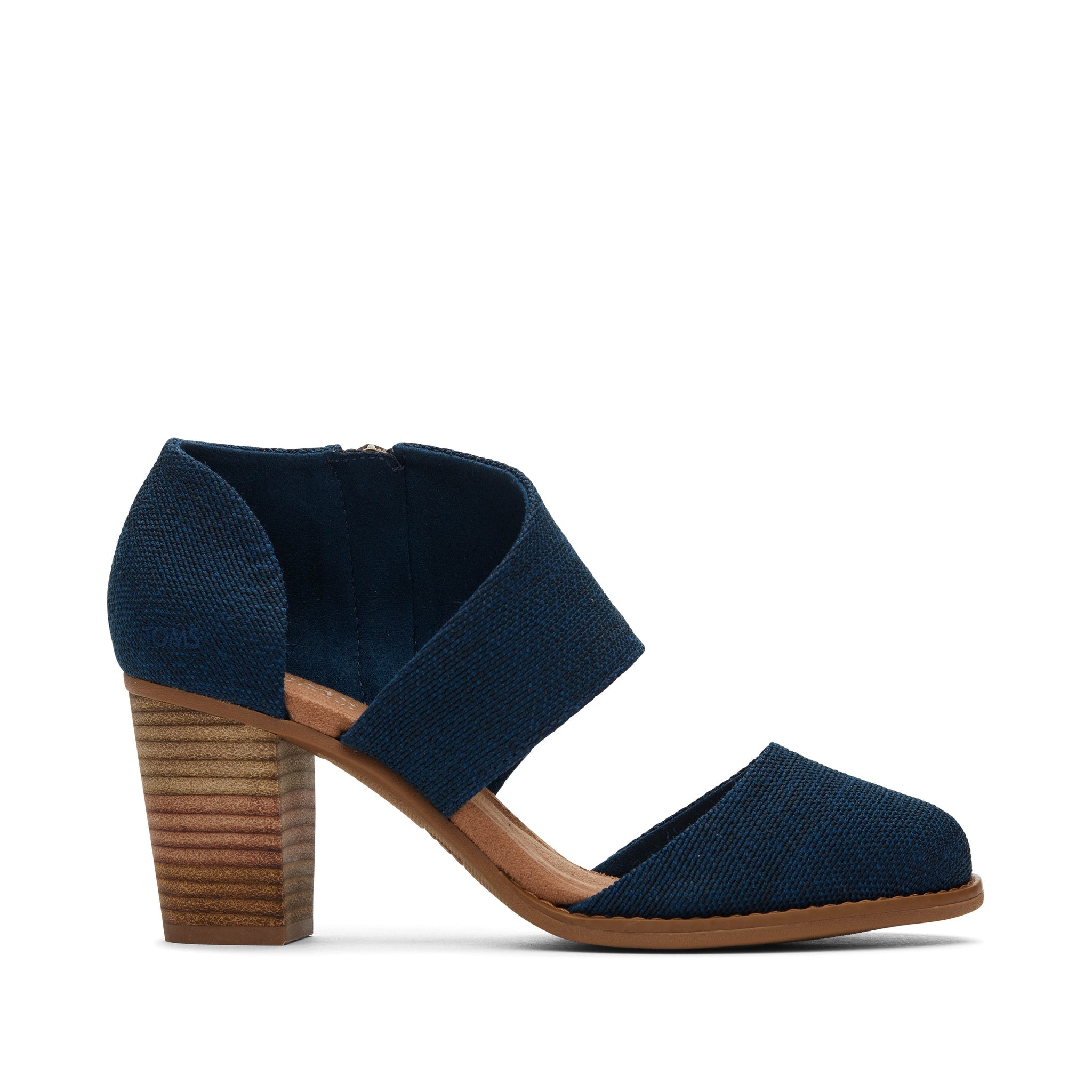2867 Milan Navy Closed Toe Heel