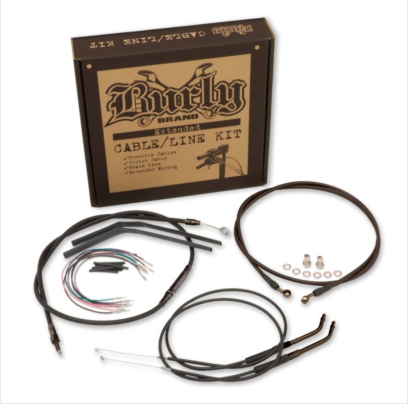 Burly Brand Control Kit 14in T Bar   Black