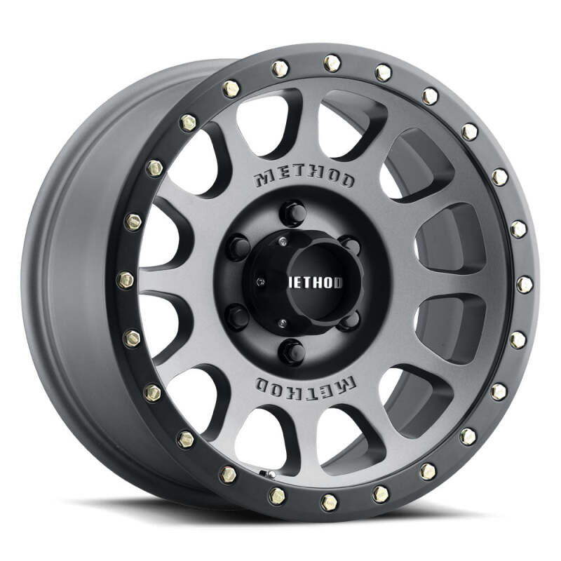 METHOD WHEELS Method MR305 NV 17x8.5 / 0mm Offset / 6x135 BP / 94mm CB / Titanium   Matte Black Lip Wheel