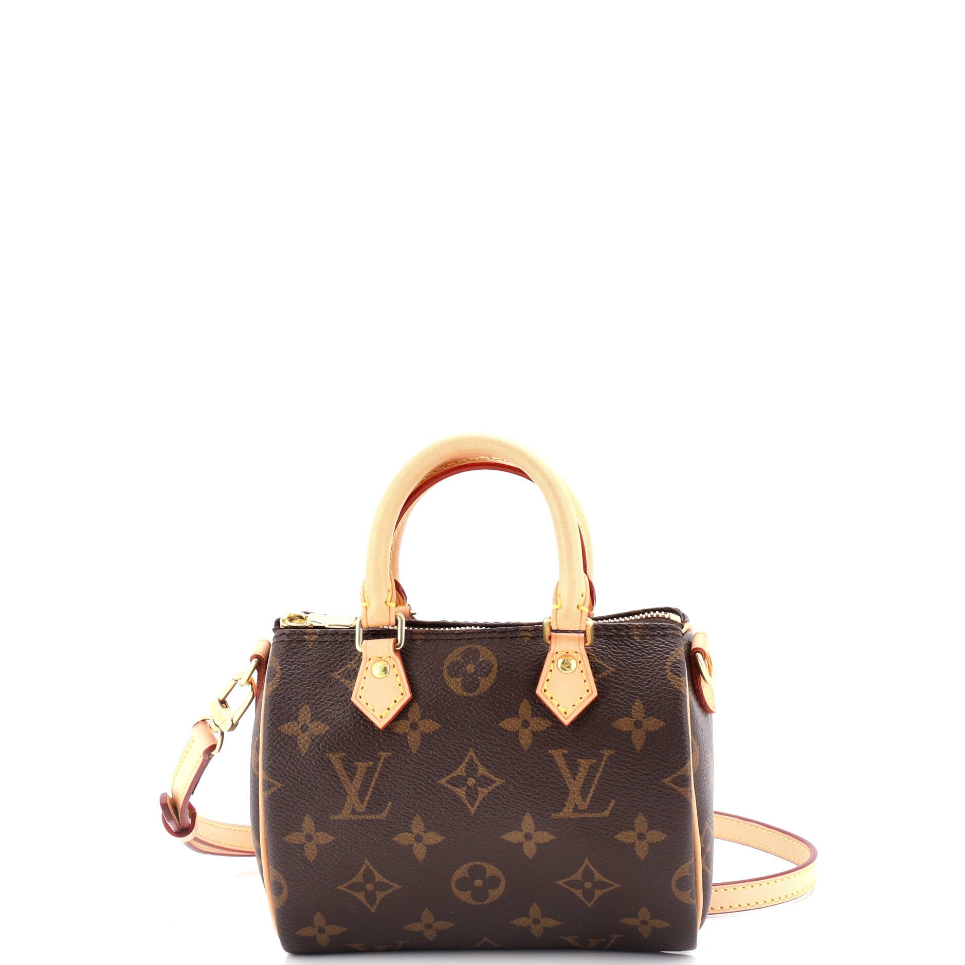 2860 Speedy Bandouliere Bag Monogram Canvas Nano