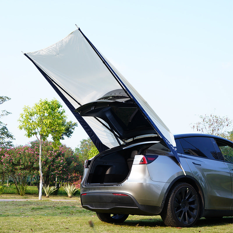 TESLAUNCH Outdoor Car Rear Canopy Portable Wild Camping Tent for Tesla Model Y