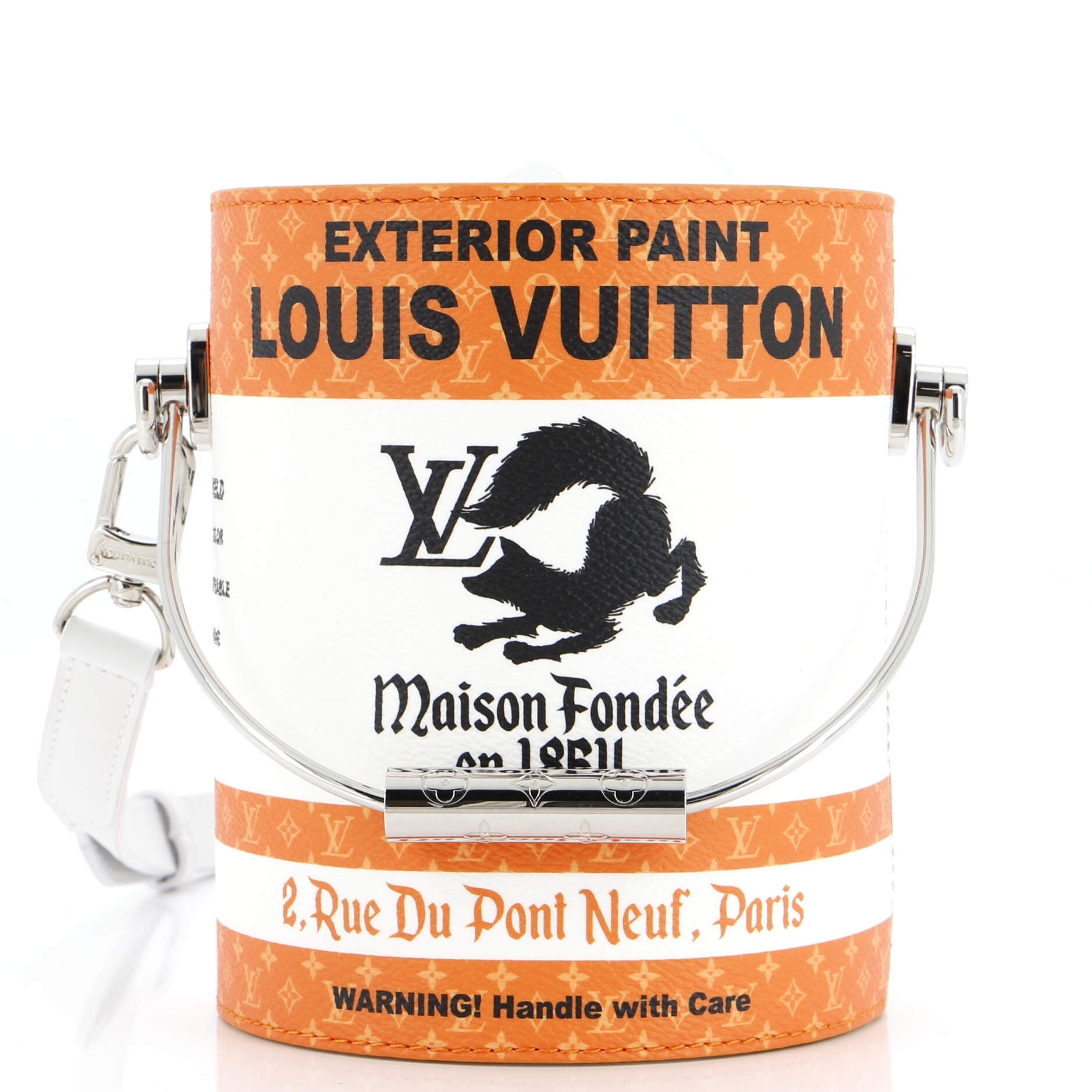 2860 LV Paint Can Bag Monogram Canvas and Leather