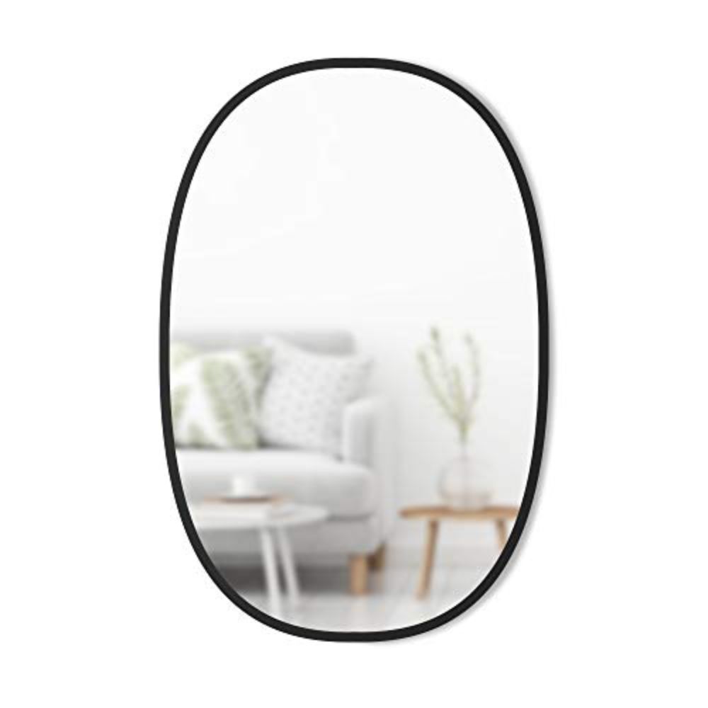 2570 Umbra Hub Oval Wall Mirror With Rubber Rim