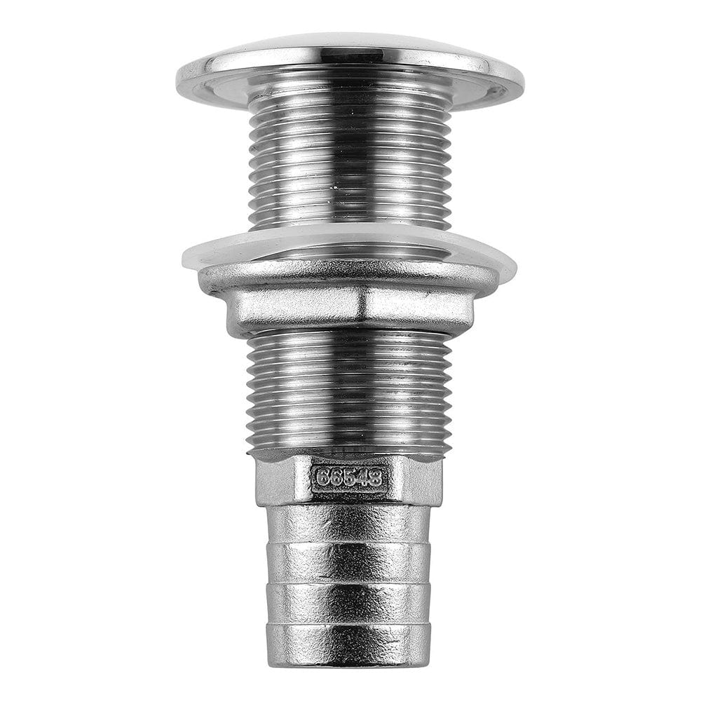 ATTWOOD MARINE Attwood Stainless Steel Thru Hull Standard Straight Barbed   1" Inner Diameter [66548 3]