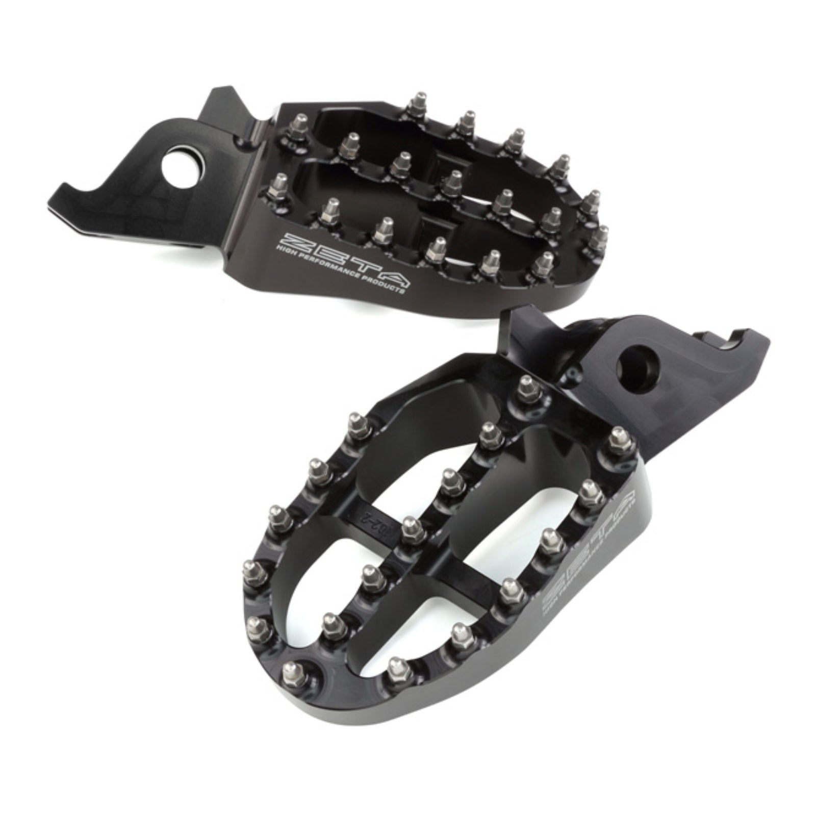 Zeta Aluminium Footpegs CRF250 450 / CRF250L M Rally   Black