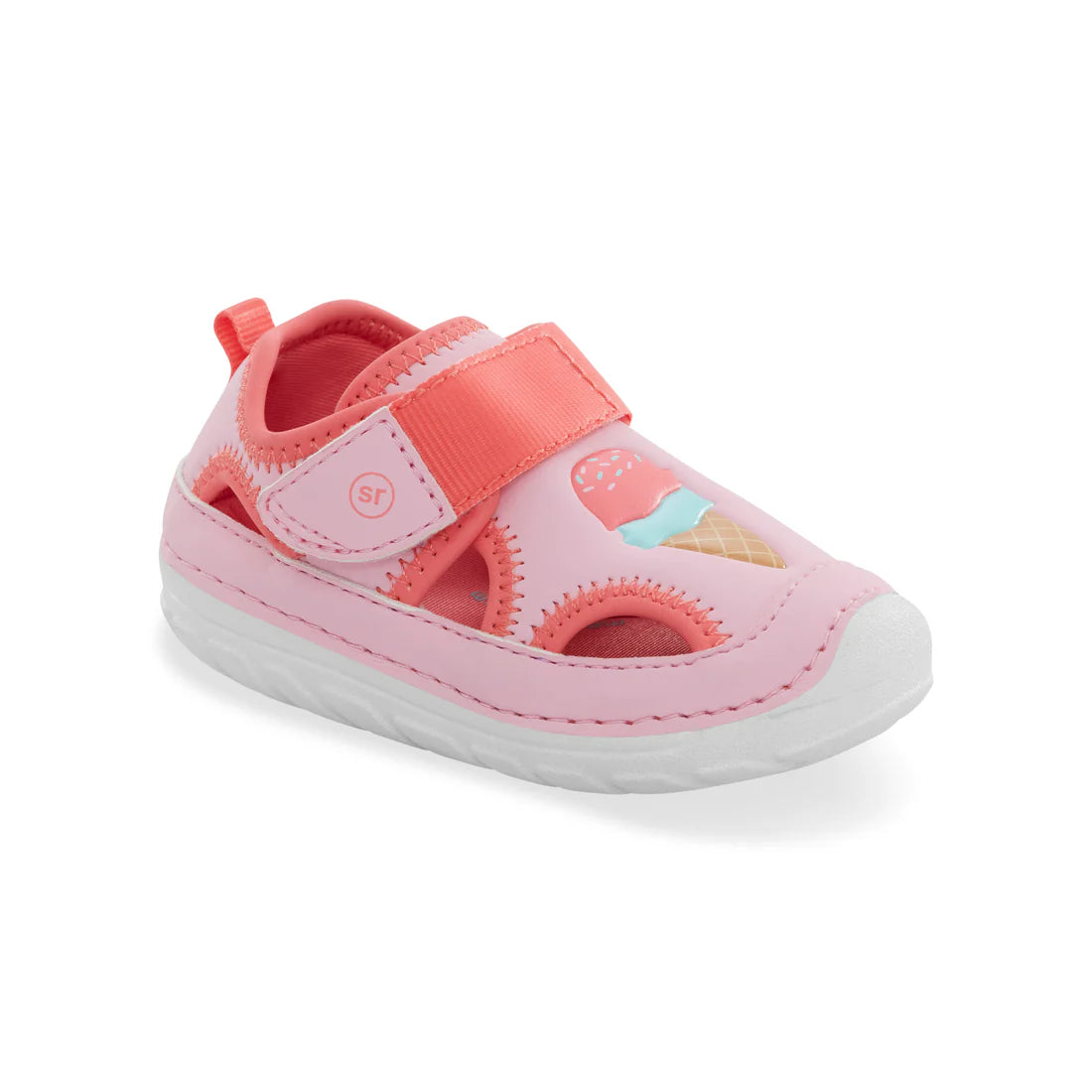 Stride Rite Baby Girls Soft Motion Splash Sandal   Pink Coral