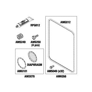 RPI Gasket, PM Kit/Door 24x36/Amsco/Steris Part: 764324 196/AMP248