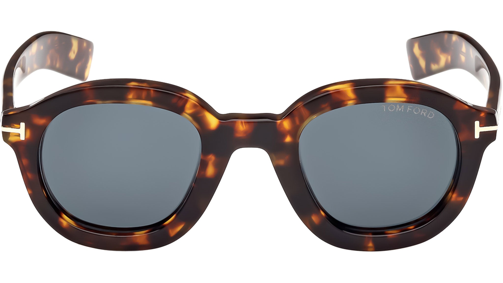 TOM FORD Raffa FT1100 52V Spotted Havana Blue