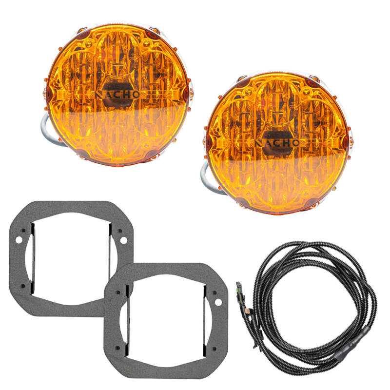 ARB Nacho SAE Only Plug N Play Fog Light Kit (Bumper Kit)   Amber