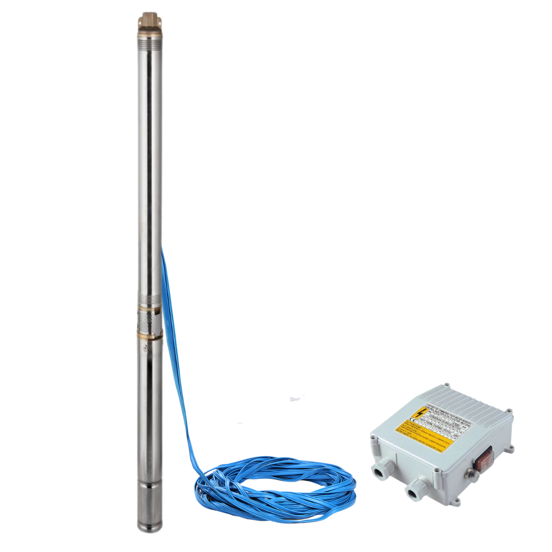 PUMP & PURIFY 4" Submersible Borehole Pump 0.7kW. Medium Head/Pressure Applications