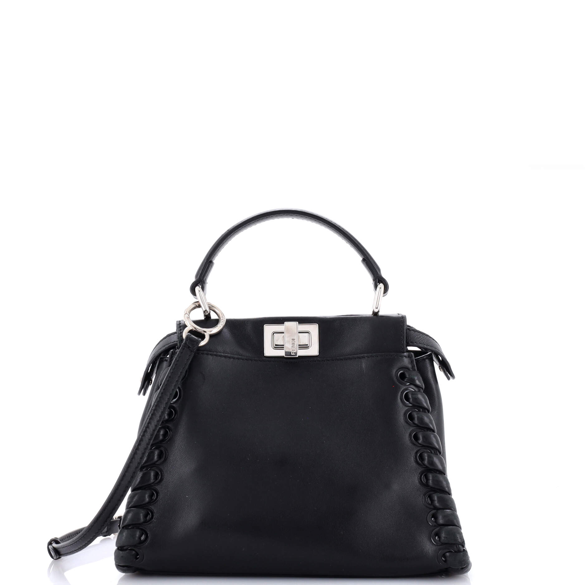 2860 Peekaboo Bag Whipstitch Leather Mini