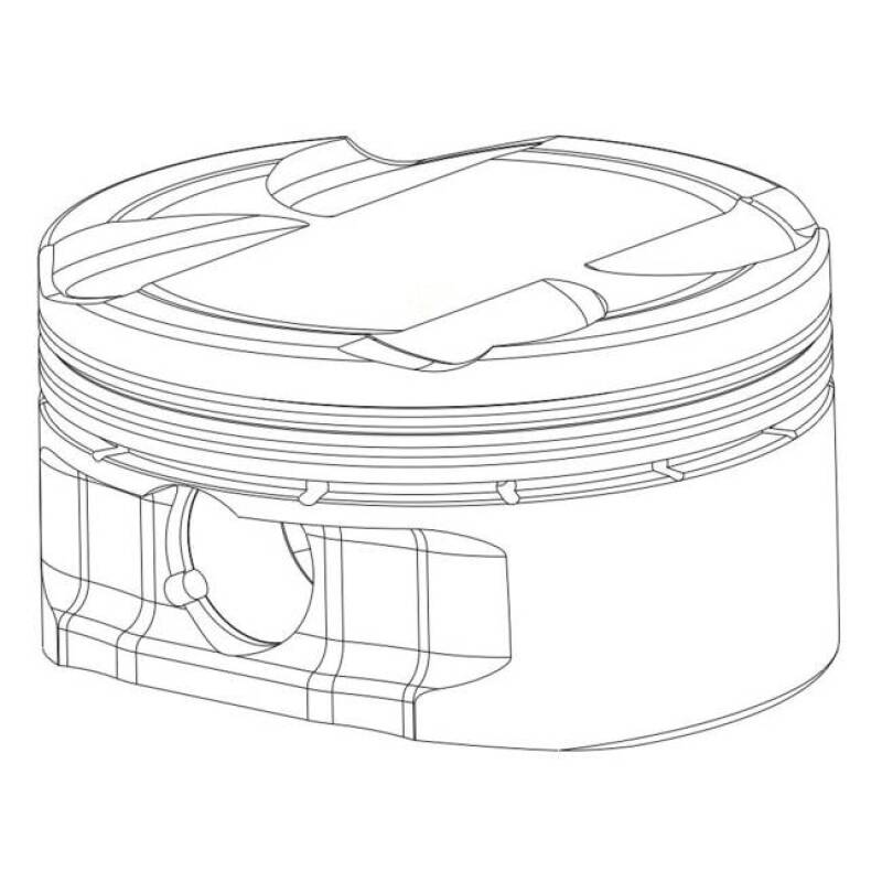 CP PISTONS CP Piston & Ring Set for Audi/VW 1.8L 20V 82.5mm Bore +1.5mm Size 86.4mm Stroke 8.5:1 CR   Set of 4