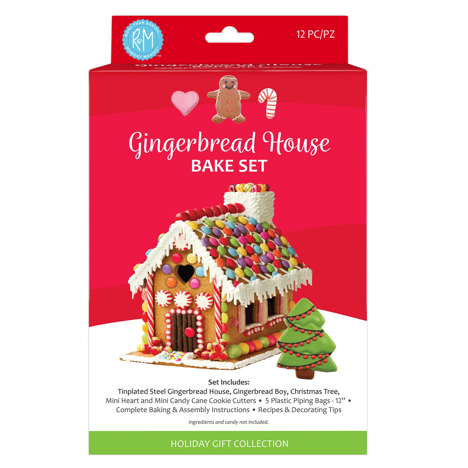 2351 R&M International Gingerbread House 12 Piece Gift Set