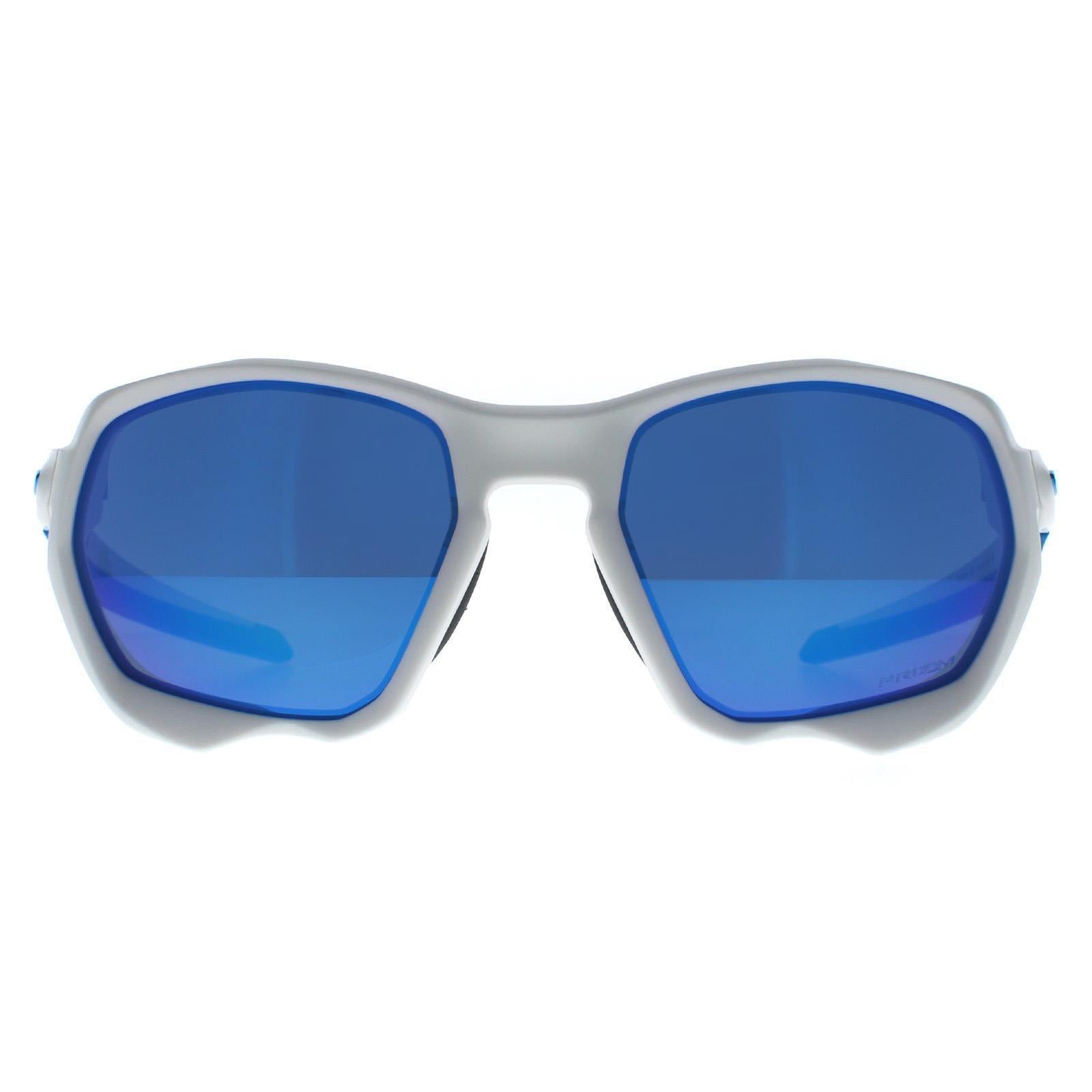 Oakley Sunglasses Plazma OO9109 10 Matte White Prizm Sapphire