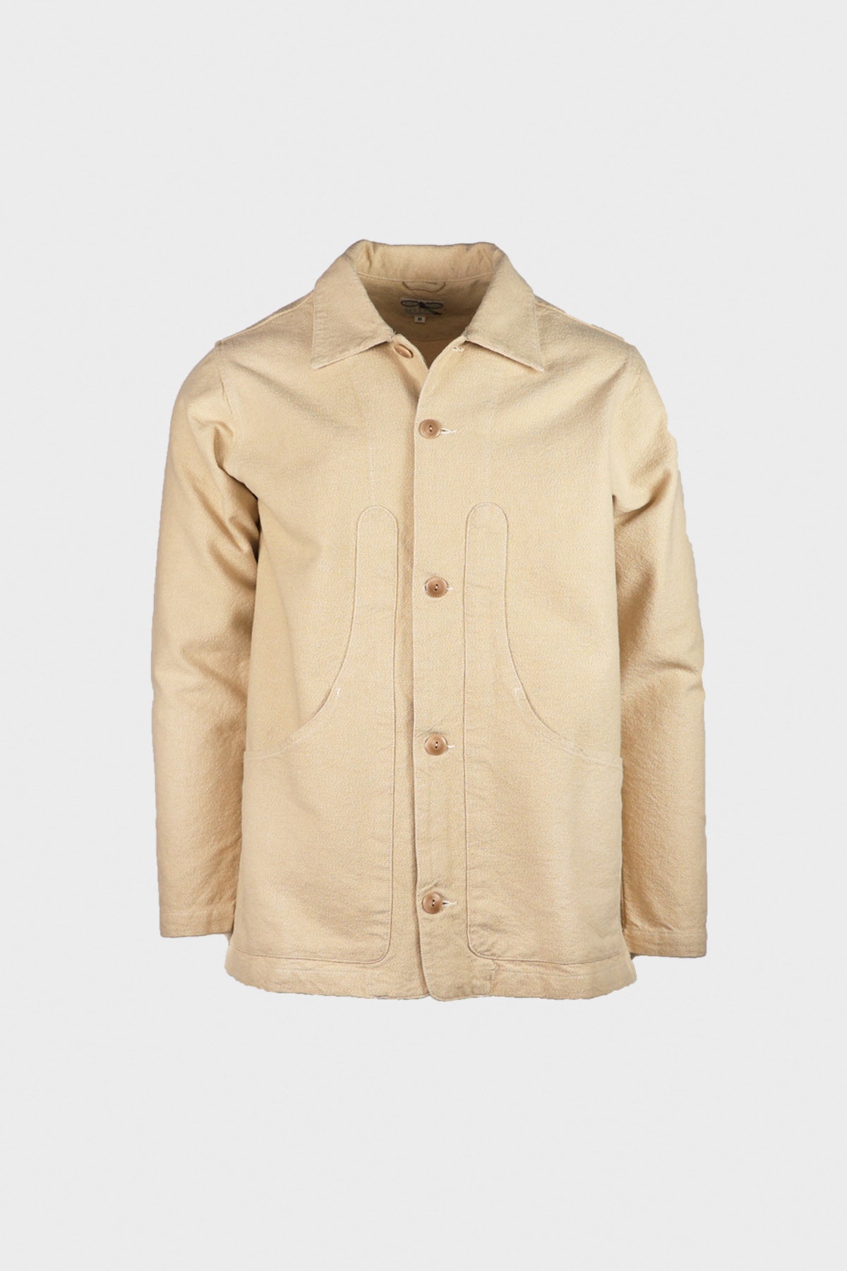 WYTHE Rustic Plainweave Hunting Jacket   Natural